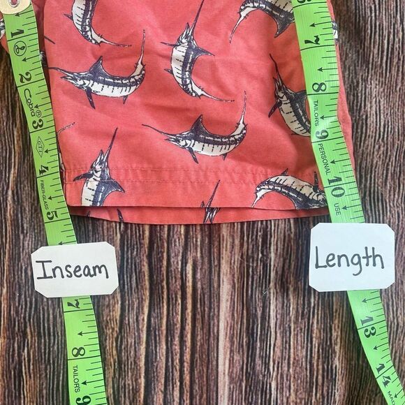 Janie & Jack Boys 2T Swim Shorts Marlin Swordfish Print Beach Bungalow Nautical - Picture 6 of 7
